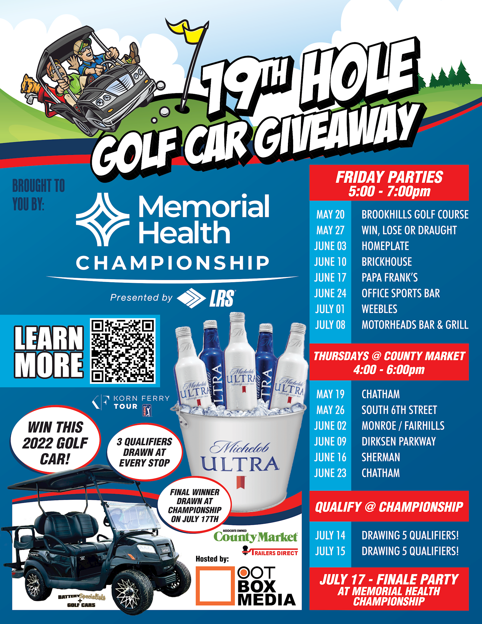 Memorial Health Championship 19th Hole Golf Car Giveaway